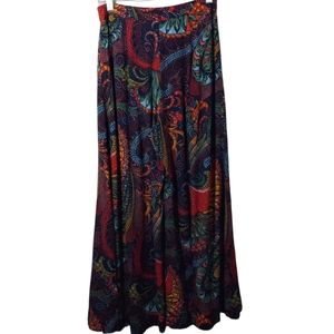 ett:twa By Anthropologie Wide Leg Beautiful Design Bright Colors Pants SZ 2